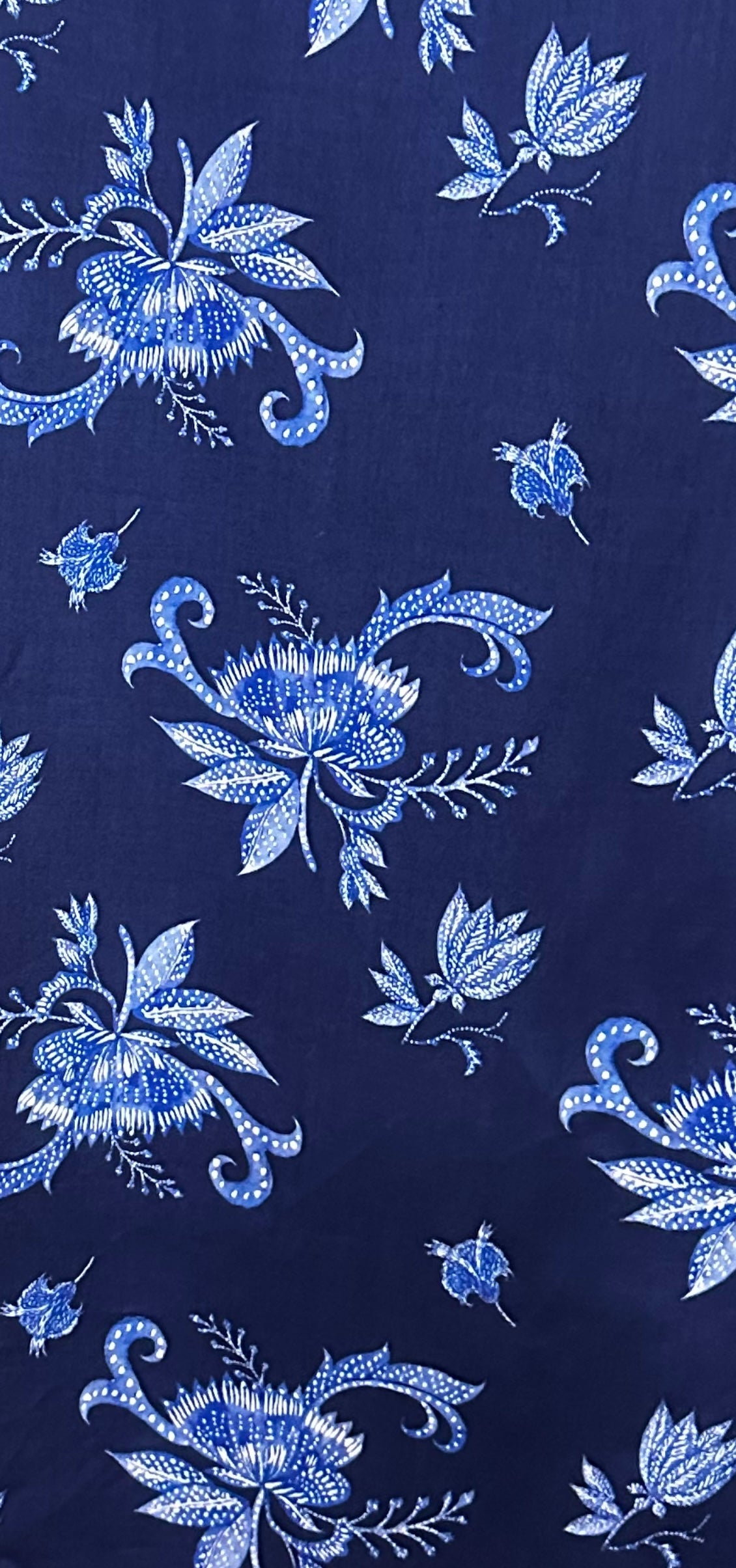 The Flirty Batik Blue Print Dress